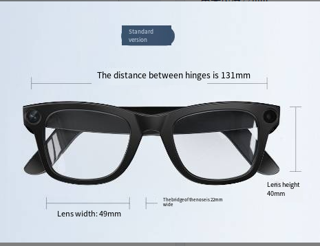AI Camera Smart Glasses with HD Recording & Voice Translation