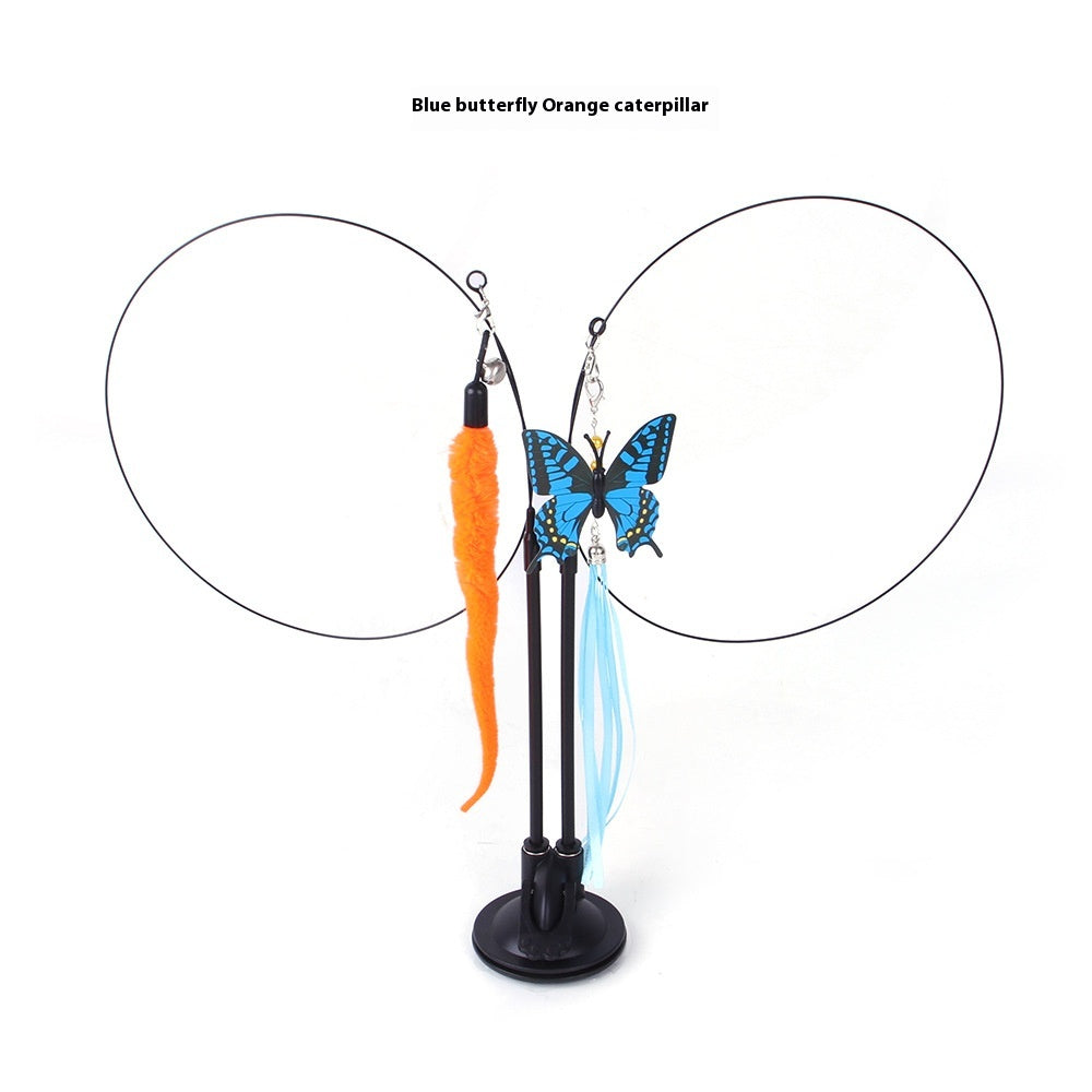 Cat Sucker Teaser Toy — Interactive Spinning Wand