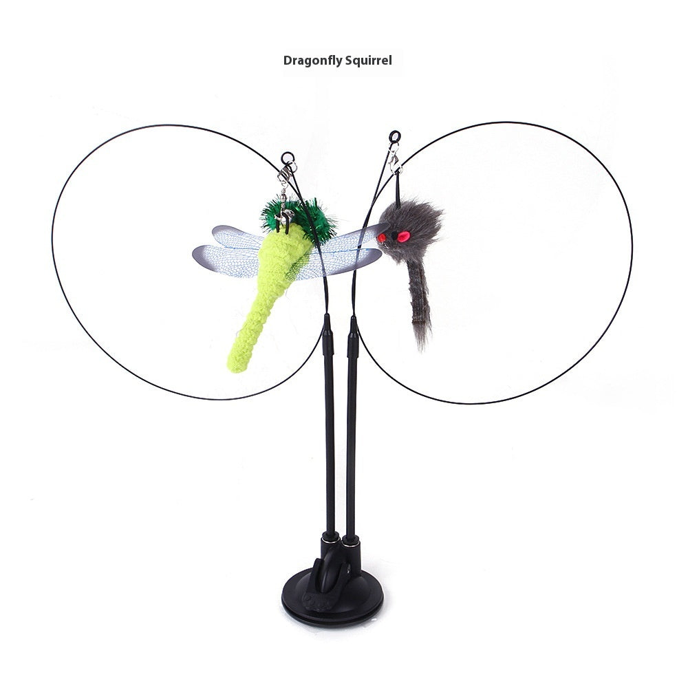 Cat Sucker Teaser Toy — Interactive Spinning Wand