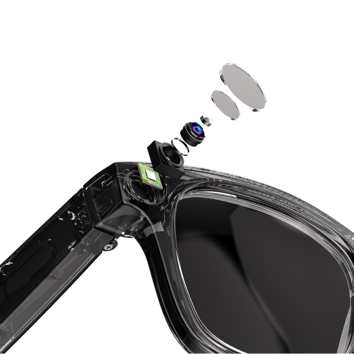 AI Camera Smart Glasses with HD Recording & Voice Translation