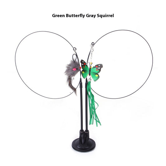 Cat Sucker Teaser Toy — Interactive Spinning Wand