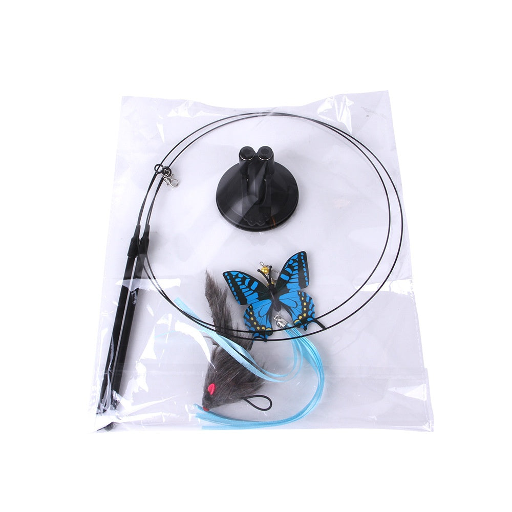 Cat Sucker Teaser Toy — Interactive Spinning Wand