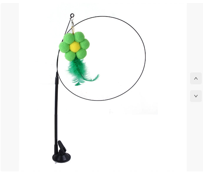 Cat Sucker Teaser Toy — Interactive Spinning Wand